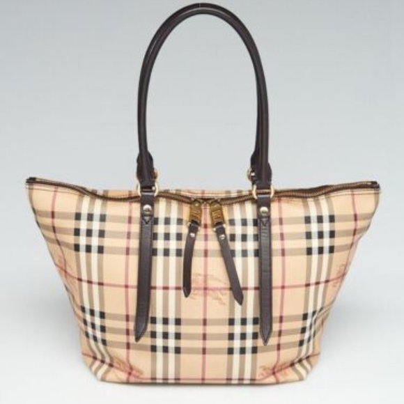 NWT AUTHENTIC BURBERRY SMALL HAYMARKET CHECK SALISBURY BAG - Picture 1 of 9